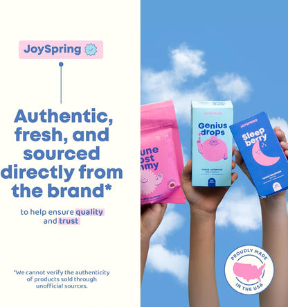 JoySpring Growth Vitamins for Teens & Height Support for Kids - Encourages Stronger Bones & Healthy Natural Growth - Sugar Free - L-Arginine, L-Lysine, Zinc, Vitamin D & K2-30 Servings